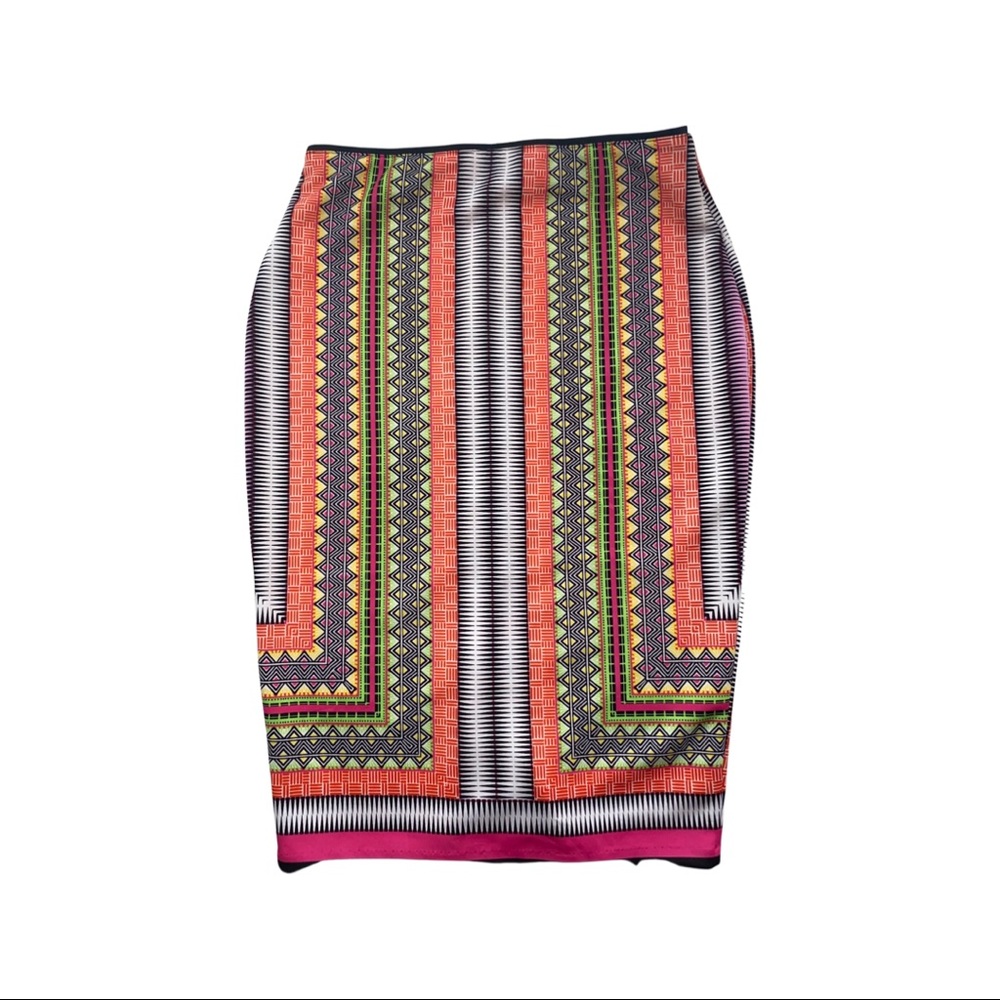 Bisou Bisou | Abstract Pencil Skirt